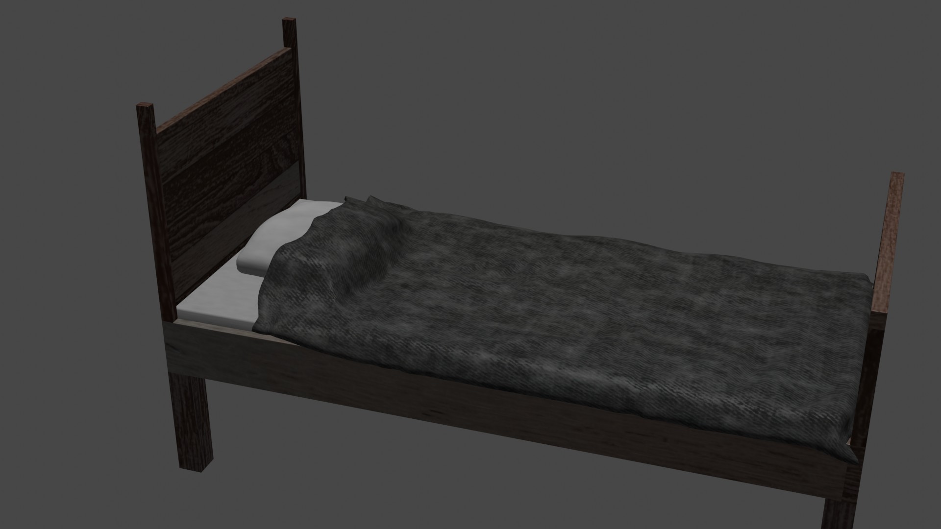 Wooden bed preview image 5